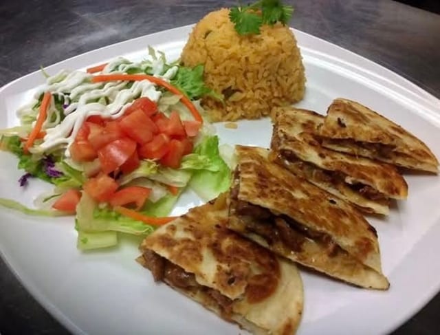Lunch Fajita Quesadilla.