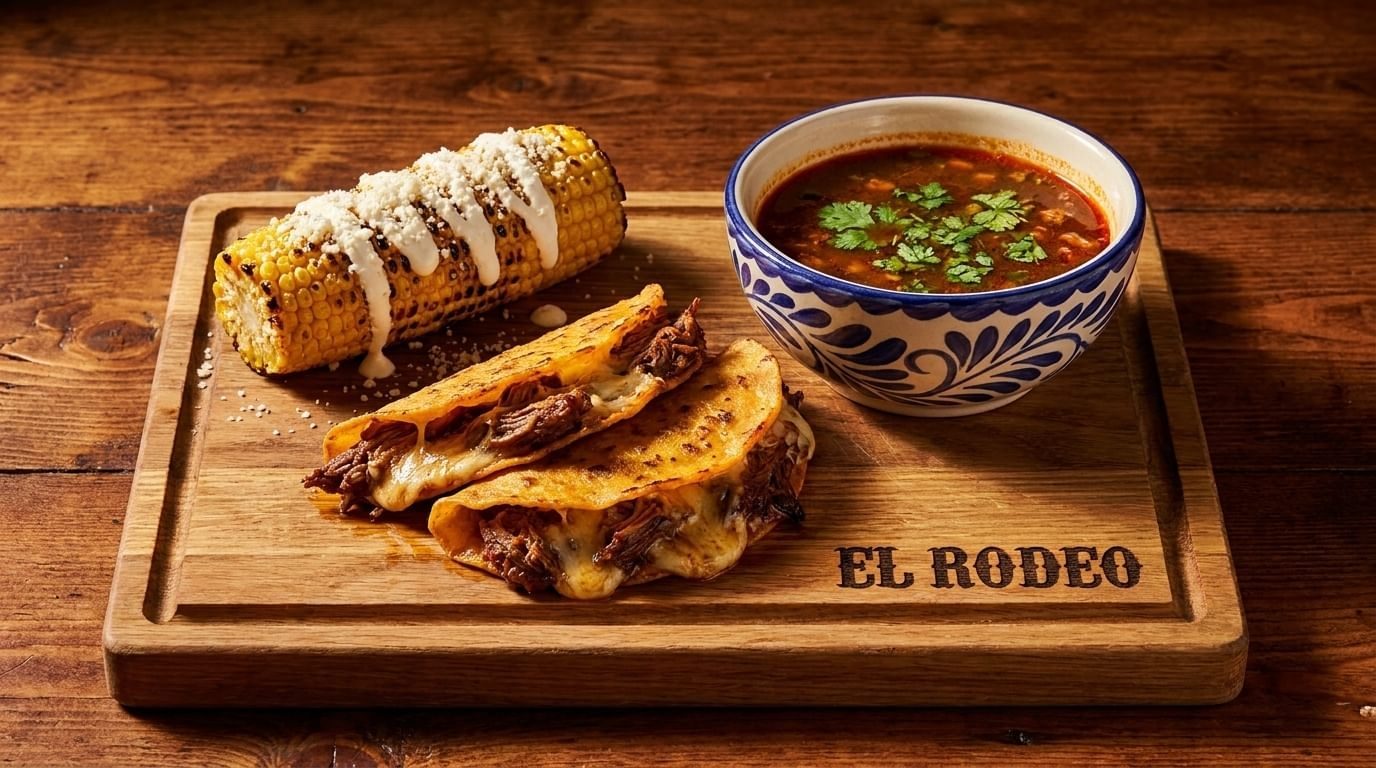 Tacos de Birria & Corn Combo.