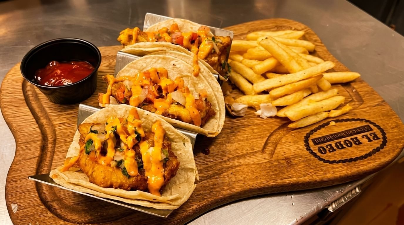 Fish & Chips Tacos.