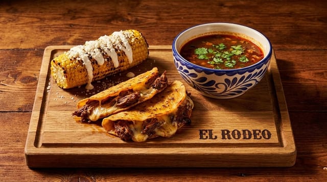 Tacos de Birria & Corn Combo.