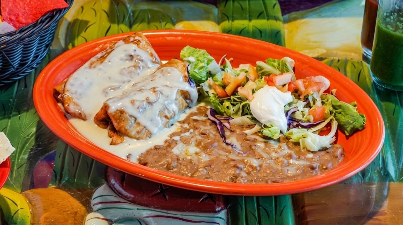 Shrimp Chimichangas.