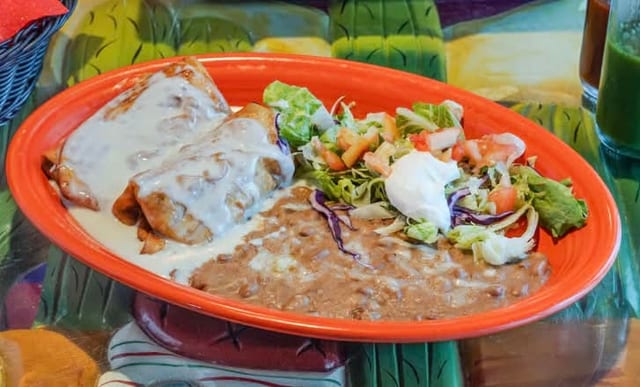 Vegetarian Chimichangas.